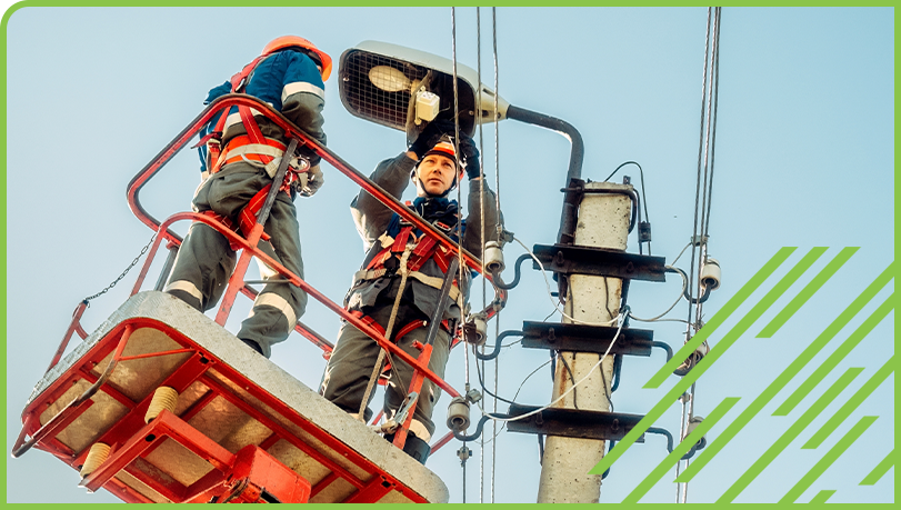 Installing street lights