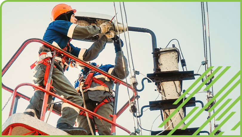 Installing street lights