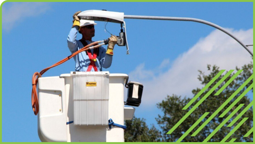 Installing street lights